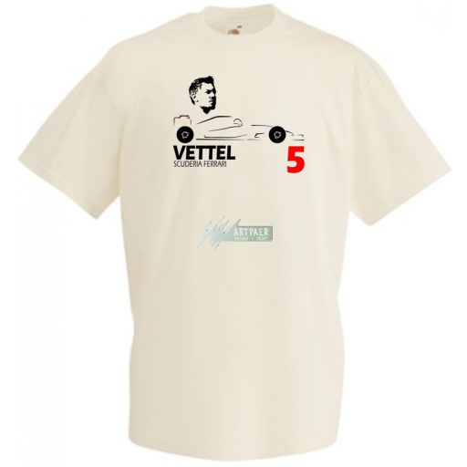 Autóverseny rajongó - Vettel gyerek rövid ujjú póló