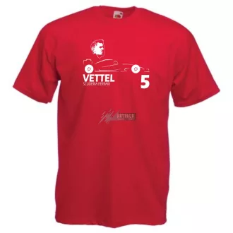Autóverseny rajongó - Vettel gyerek rövid ujjú póló