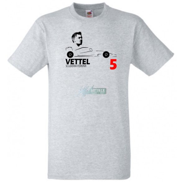 Autóverseny rajongó - Vettel gyerek rövid ujjú póló