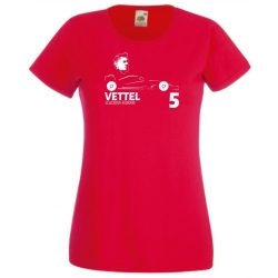 Autóverseny rajongó - Vettel női rövid ujjú póló