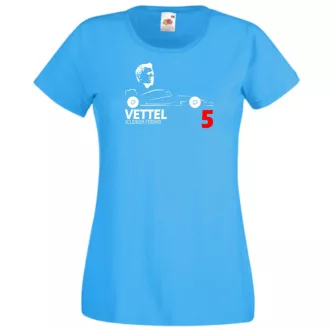 Autóverseny rajongó - Vettel női rövid ujjú póló