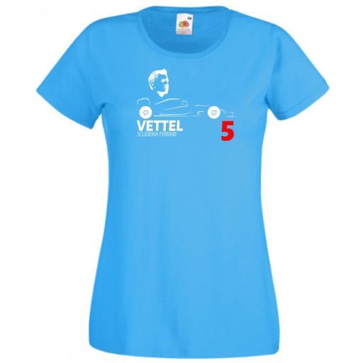 Autóverseny rajongó - Vettel női rövid ujjú póló