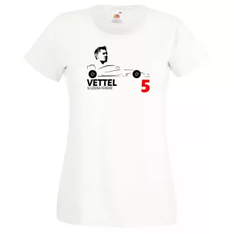 Autóverseny rajongó - Vettel női rövid ujjú póló