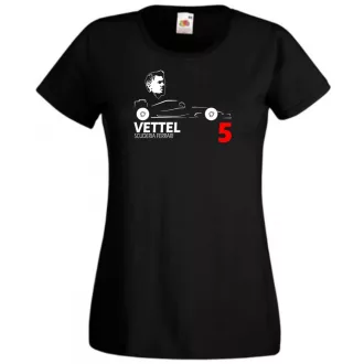 Autóverseny rajongó - Vettel női rövid ujjú póló