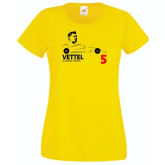 Autóverseny rajongó - Vettel női rövid ujjú póló