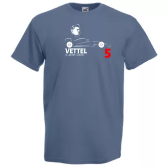 Autóverseny rajongó - Vettel férfi rövid ujjú póló