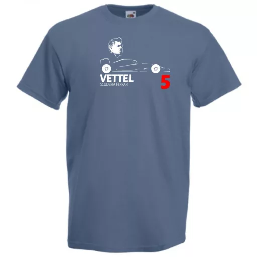Autóverseny rajongó - Vettel férfi rövid ujjú póló