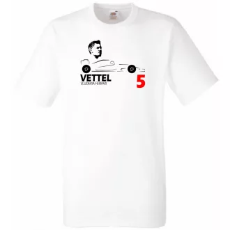Autóverseny rajongó - Vettel férfi rövid ujjú póló