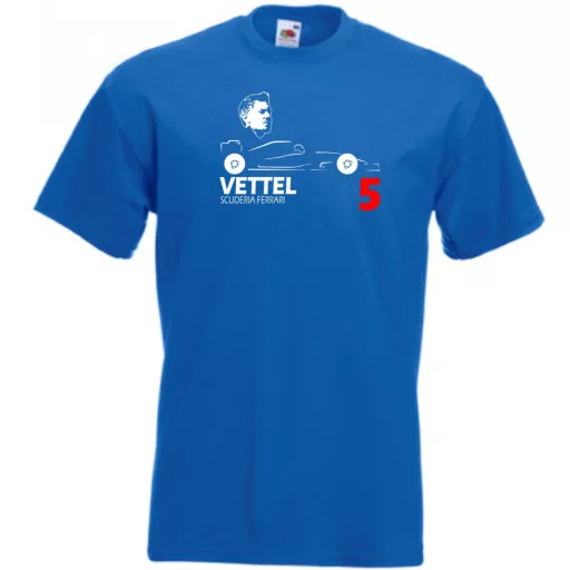 Autóverseny rajongó - Vettel férfi rövid ujjú póló