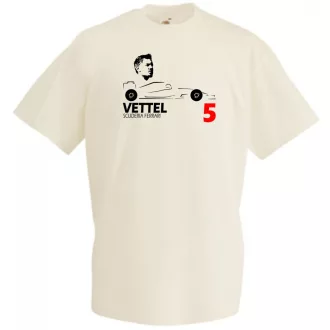 Autóverseny rajongó - Vettel férfi rövid ujjú póló