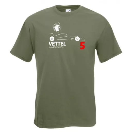 Autóverseny rajongó - Vettel férfi rövid ujjú póló