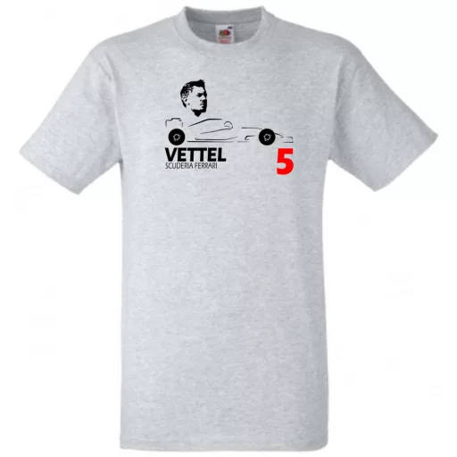 Autóverseny rajongó - Vettel férfi rövid ujjú póló