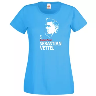 Autóverseny rajongó - Vettel női rövid ujjú póló