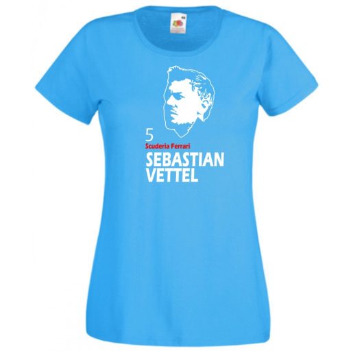 Autóverseny rajongó - Vettel női rövid ujjú póló