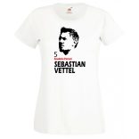 Autóverseny rajongó - Vettel női rövid ujjú póló