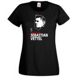 Autóverseny rajongó - Vettel női rövid ujjú póló