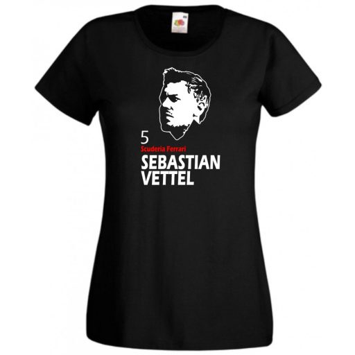 Autóverseny rajongó - Vettel női rövid ujjú póló