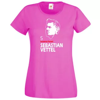 Autóverseny rajongó - Vettel női rövid ujjú póló