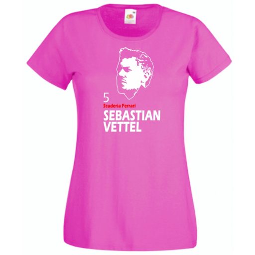 Autóverseny rajongó - Vettel női rövid ujjú póló