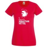 Autóverseny rajongó - Vettel női rövid ujjú póló