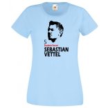 Autóverseny rajongó - Vettel női rövid ujjú póló