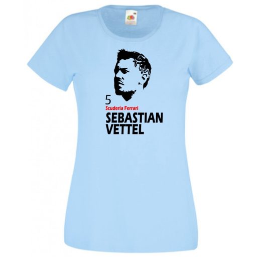Autóverseny rajongó - Vettel női rövid ujjú póló