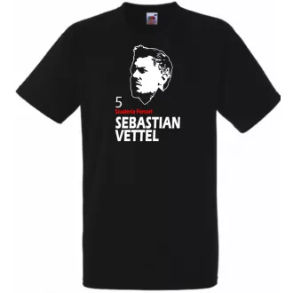 Autóverseny rajongó - Vettel férfi rövid ujjú póló
