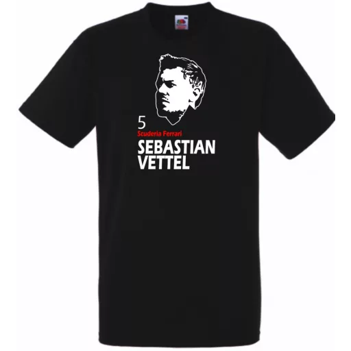 Autóverseny rajongó - Vettel férfi rövid ujjú póló