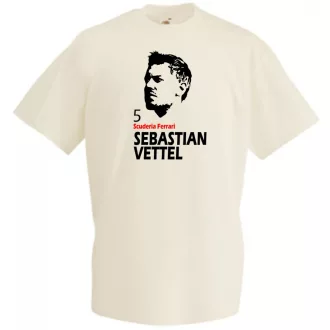 Autóverseny rajongó - Vettel férfi rövid ujjú póló