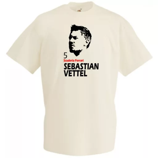 Autóverseny rajongó - Vettel férfi rövid ujjú póló