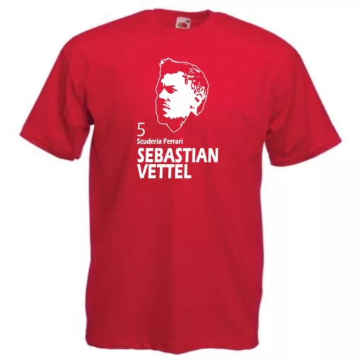 Autóverseny rajongó - Vettel férfi rövid ujjú póló
