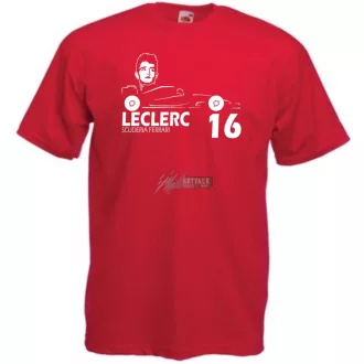 Autóverseny rajongó - Leclerc gyerek rövid ujjú póló