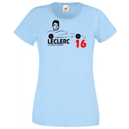 Autóverseny rajongó - Leclerc női rövid ujjú póló