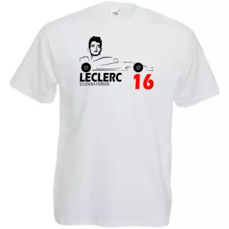 Autóverseny rajongó - Leclerc férfi rövid ujjú póló