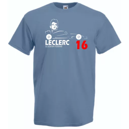 Autóverseny rajongó - Leclerc férfi rövid ujjú póló