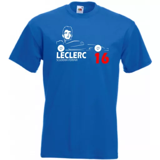 Autóverseny rajongó - Leclerc férfi rövid ujjú póló