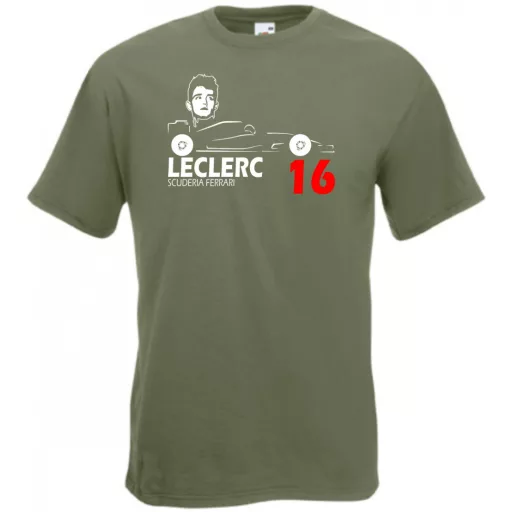 Autóverseny rajongó - Leclerc férfi rövid ujjú póló