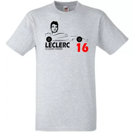 Autóverseny rajongó - Leclerc férfi rövid ujjú póló