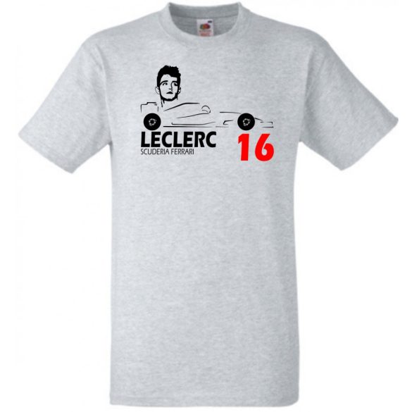 Autóverseny rajongó - Leclerc férfi rövid ujjú póló