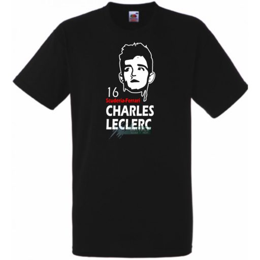 Autóverseny rajongó - Leclerc gyerek rövid ujjú póló