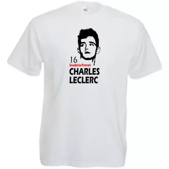 Autóverseny rajongó - Leclerc férfi rövid ujjú póló