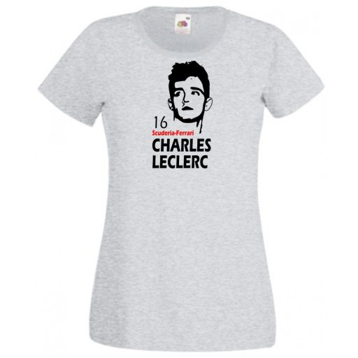 Autóverseny rajongó - Leclerc női rövid ujjú póló