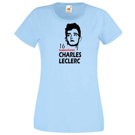 Autóverseny rajongó - Leclerc női rövid ujjú póló