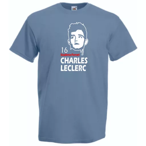 Autóverseny rajongó - Leclerc férfi rövid ujjú póló