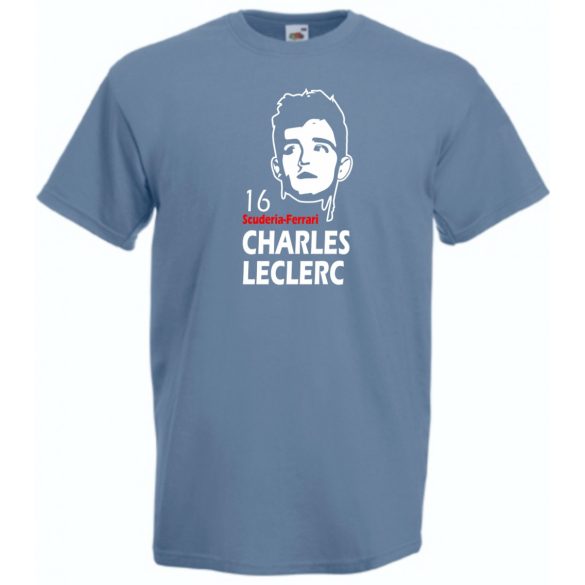 Autóverseny rajongó - Leclerc férfi rövid ujjú póló