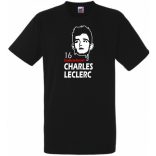 Autóverseny rajongó - Leclerc férfi rövid ujjú póló