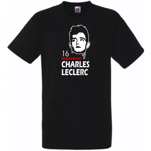 Autóverseny rajongó - Leclerc férfi rövid ujjú póló