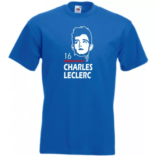 Autóverseny rajongó - Leclerc férfi rövid ujjú póló