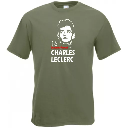 Autóverseny rajongó - Leclerc férfi rövid ujjú póló