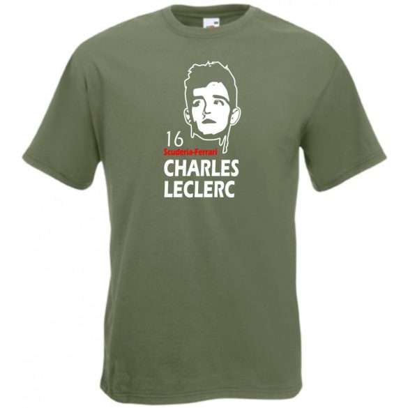 Autóverseny rajongó - Leclerc férfi rövid ujjú póló